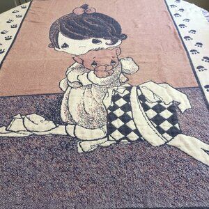 Precious Moments Throw Made Exclusively for Red Barn 1993  Rare Vintage